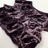 Sequinned Purple Velour Layered Shrug - Girls 6-7 Years