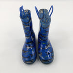 Sharks Blue Wellies - Size 13