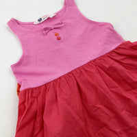 Pink & Red Dress - Girls 12-18 Months
