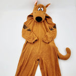 Scooby-Doo! Brown Fleece Onesie Costume With Hat & Tail - Girls/Boys 6-8 Years