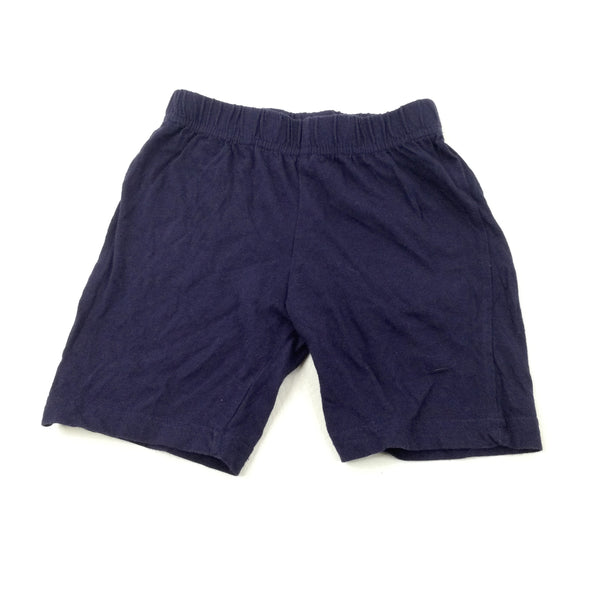 Navy Lightweight Cotton Jersey Shorts - Boys 2-3 Years