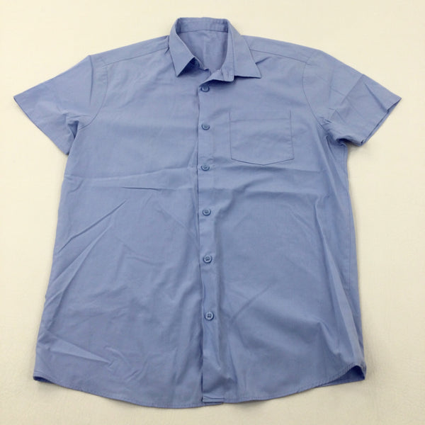 Blue School Shirt - Boys 12-13 Years