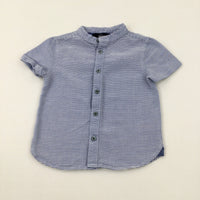 Blue Striped Cotton Shirt - Boys 2-3 Years
