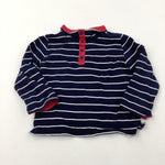 Navy & White Striped Lightweight Jumper - Boys 2-3 Years