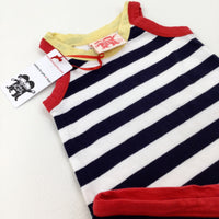 **NEW** Navy & White Striped Vest & Pants Set - Boys 2-3 Years