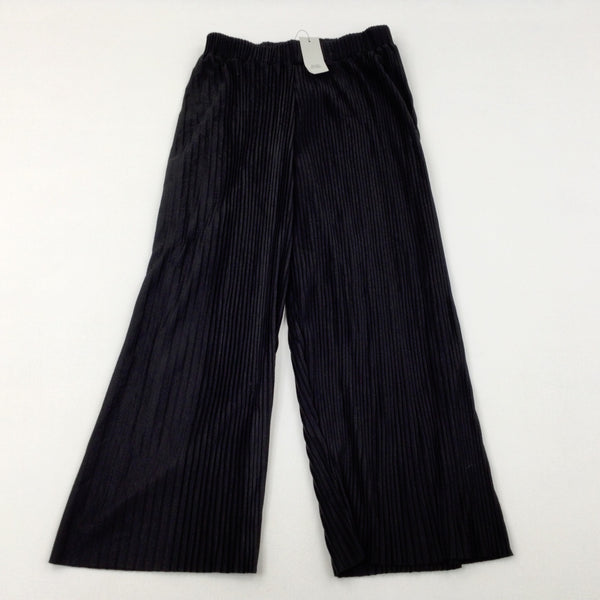 **NEW** Black Pleated Trousers - Girls 9-10 Years