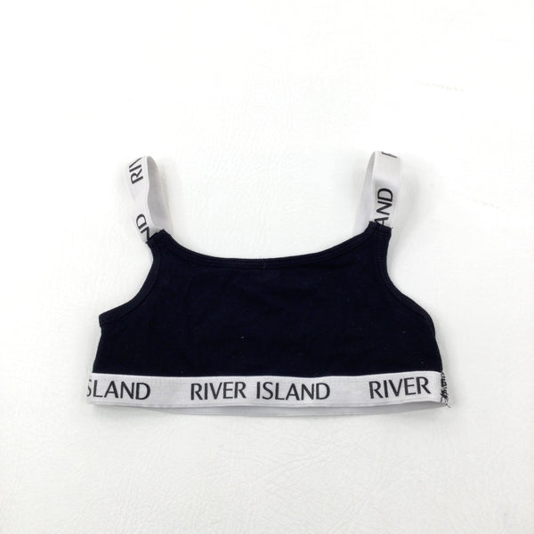 Black & White Crop Top - Girls 7-8 Years