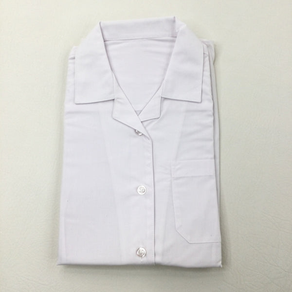 **NEW** White Short Sleeve School Blouse - Girls 13-14 Years