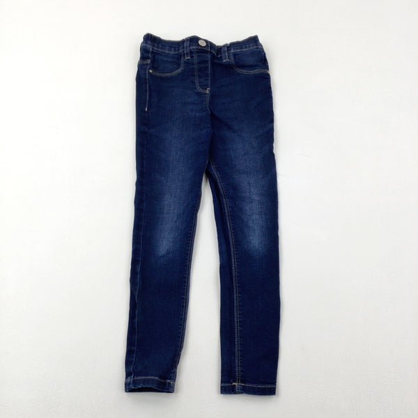 Dark Blue Denim Jeggings - Girls 7-8 Years