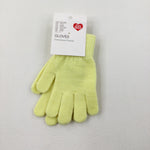 **NEW** Pale Yellow Gloves (1 pair) - Girls 4-8 Years