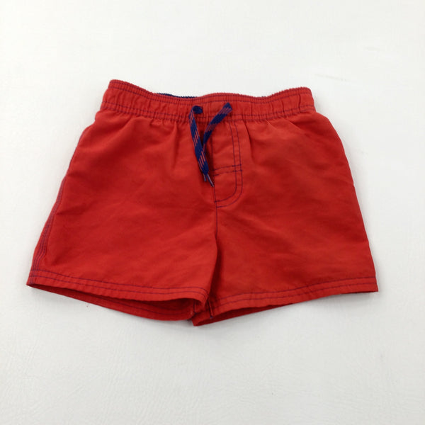 Red Swimming Shorts - Boys 2-3 Years