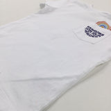 'Rainbows For Our Heroes' White T-Shirt - Boys 5-6 Years