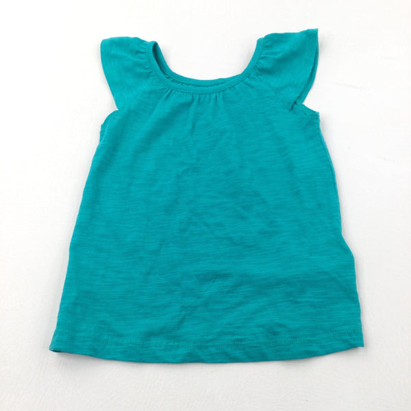 Mottled Teal T-Shirt - Girls 2-3 Years