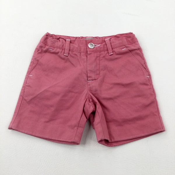 Pink Shorts With Adjustable Waist - Boys 18-24 Months