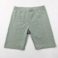 Pale Green Jersey Shorts - Girls 7-8 Years