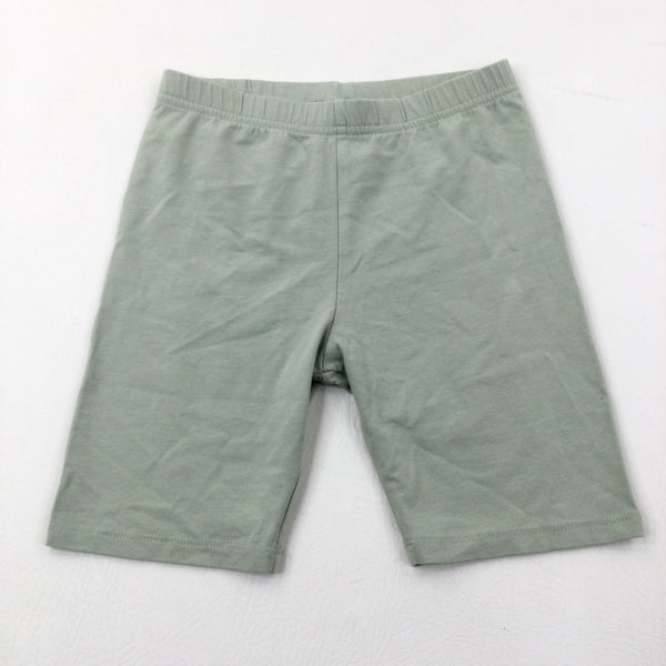 Pale Green Jersey Shorts - Girls 7-8 Years
