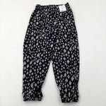 **NEW** Patterned Black Lightweight Trousers - Girls 7-8 Years