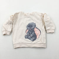 Dumbo Cream Sweatshirt - Girls 3-6 Months