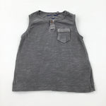 Charcoal Grey Vest Top - Boys 12-18 Months
