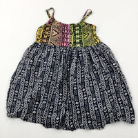 Colourful Patterned Lightweight Swing Vest Top - Girls 8-9 Years