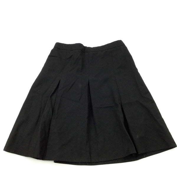 Black School Skirt With Adjustable Waist - Girls 9-10 Years
