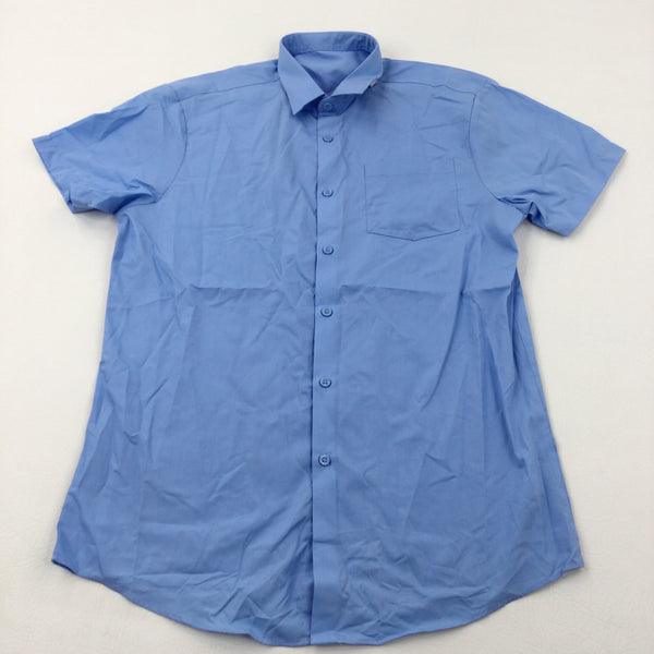 Blue School Shirt - Boys 15-16 Years