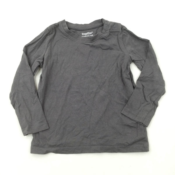 Charcoal Grey Top - Boys 12-24 Months