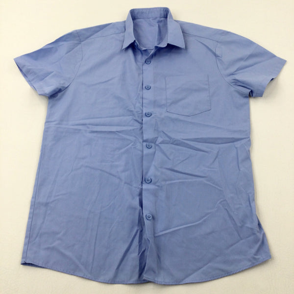 Blue School Shirt - Boys 12-13 Years