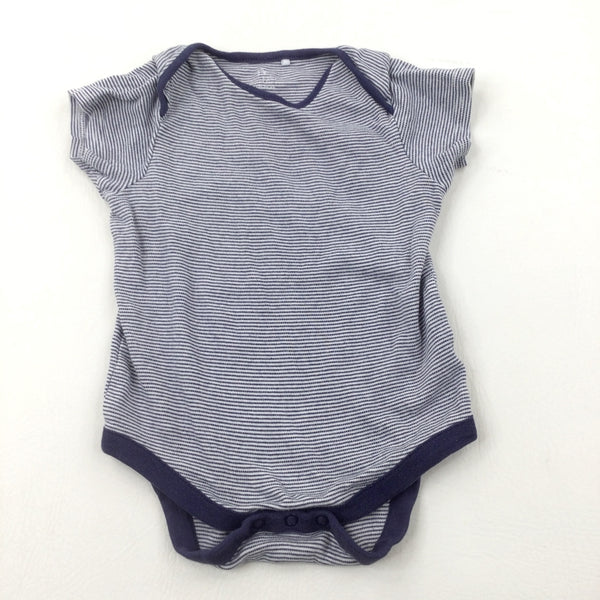 Navy Striped Bodysuit - Boys 18-24 Months
