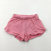 Pink Lightweight Cotton Jersey Shorts - Girls 2-3 Years