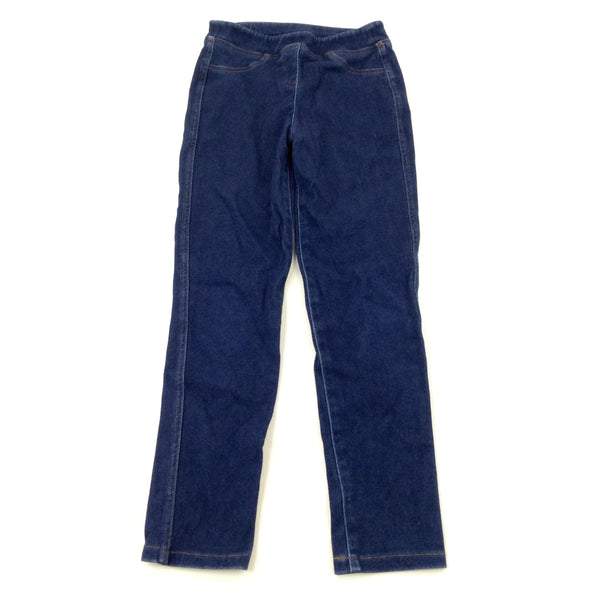 Dark Blue Denim Jeggings - Girls 9-10 Years
