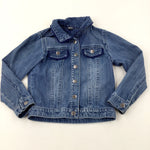Denim Jacket With Lace Trim - Girls 4-5 Years