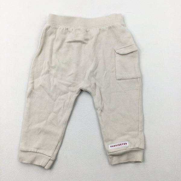 'Paddington' Cream Lightweight Joggers - Boys 9-12 Months