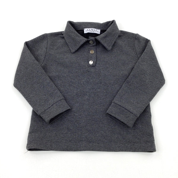 Charcoal Grey Long Sleeve Shirt - Boys 18-24 Months