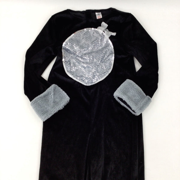 Sequins Black Fur Cat Costume - Girls 7-8 Years