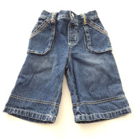 Mid Blue Denim Jeans - Girls 0-3m
