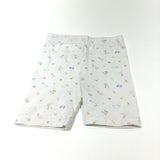 Sandcastles & Flip Flops White Jersey Shorts - Girls 9-12m
