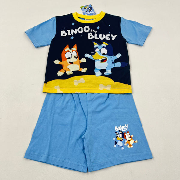 **NEW** Bluey Blue Short Pyjamas - Boys 3-4 Years