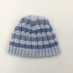 Blue Stripe Hat - Boys 3-9 Months