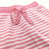 Pink & White Striped Jersey Skirt - Girls 2-3 Years