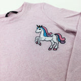 Unicorn Sequinned Pink Long Sleeve Tunic - Girls 11-12 Years