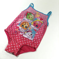 Shopkins Pink & Blue Swimming Costume - Girls 2-3 Years