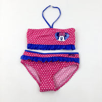 **NEW** Minnie Mouse Spotty Pink Bikini - Girls 11-12 Years