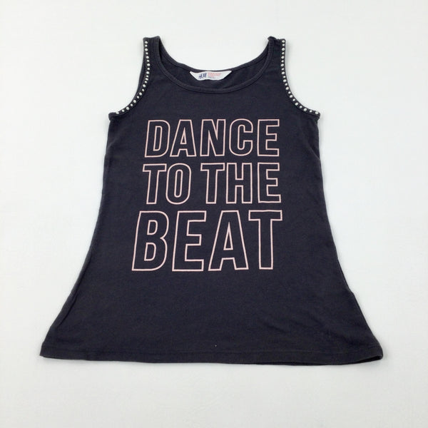 'Dance To The Beat' Grey Vest Top - Girls 11-12 Years
