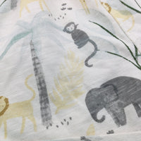 Wild Animals Cream Jersey Shorts - Boys 0-3 Months