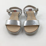 Silver Sandals - Girls - Shoe Size 12
