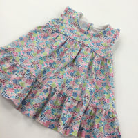 Colourful Flowers Jersey Dress - Girls Newborn