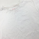 White T-Shirt - Girls 10-11 Years