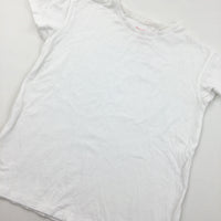 White T-Shirt - Girls 10-11 Years