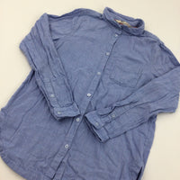 Blue Long Sleeve Shirt - Girls 10-11 Years